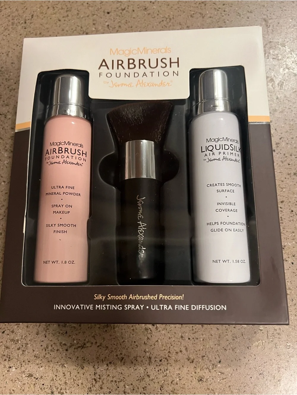 Jerome Alexander magic minerals airbrush foundation color light NEW BOX